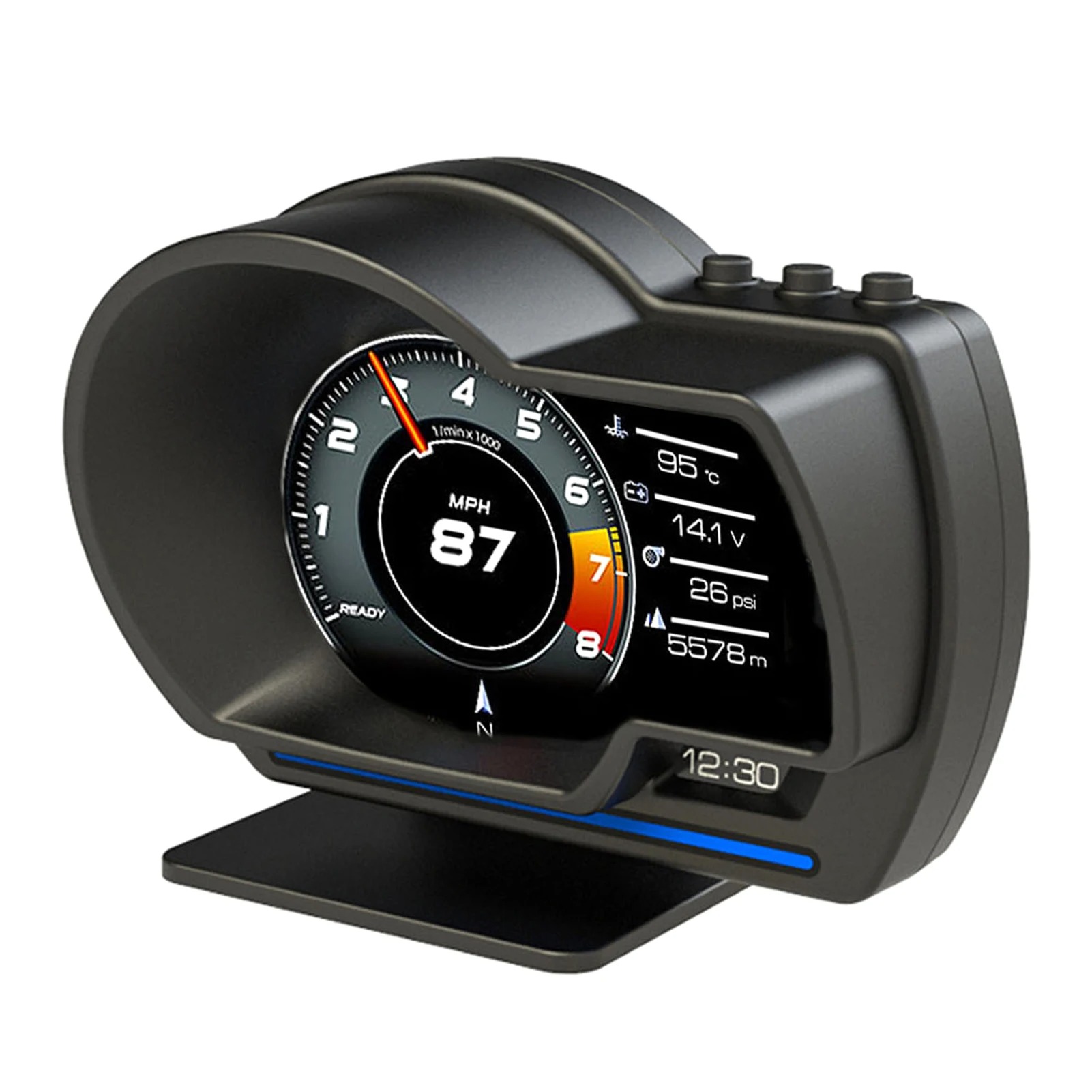 Multifunctional Universal Car  - Hud Obd2 Multi Function Alarm ulasan dan harga