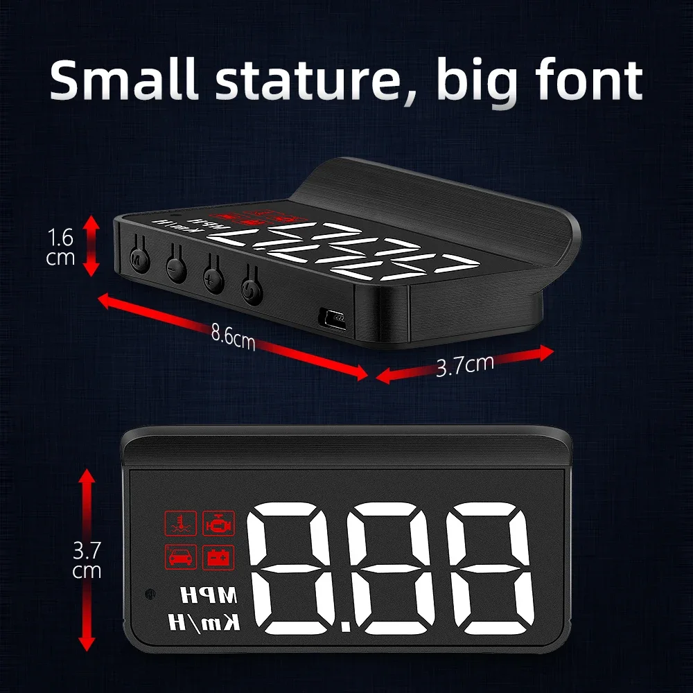 M3 Head Up Display, OBD2 HUD C - Obd2 Hud Speedometer Projector ulasan dan harga