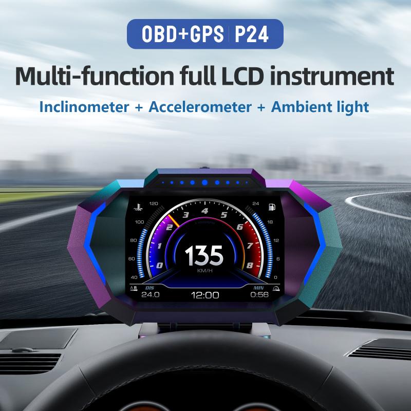 OBD2 + GPS HUD P24 OBD Head Up - Car Hud Head Up Display Gps ulasan dan harga