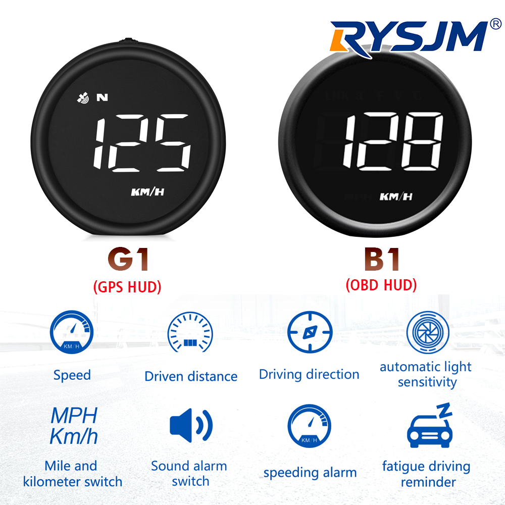 G1 GPS HUD & B1 OBD2 On-board  - Car Heads Up Display Navigation ulasan dan harga