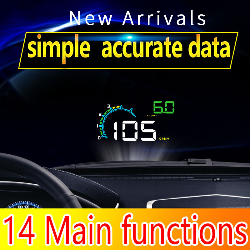 Plug Play with Multi-alarms D3 - Hud Obd2 Multi Function Alarm ulasan dan harga