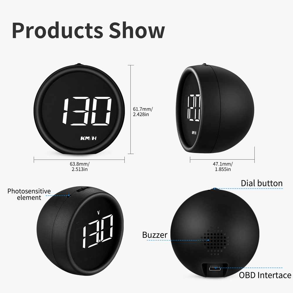 B1OBD2 EOBD HUD Car Head Up Di - Hud Obd2 Multi Function Alarm ulasan dan harga