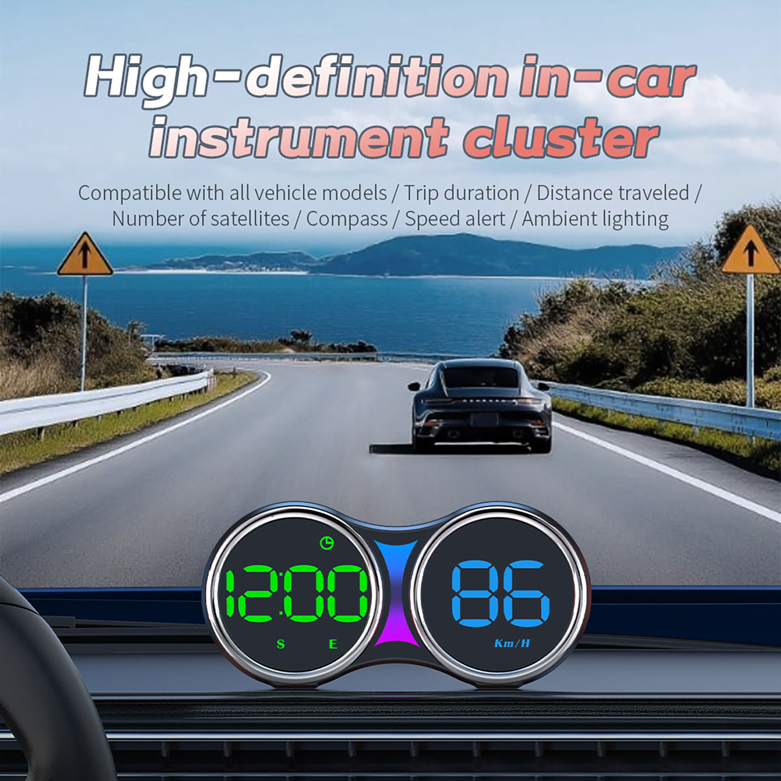 G27 Car HUD GPS Speedometer He - Car Heads Up Display Navigation ulasan dan harga