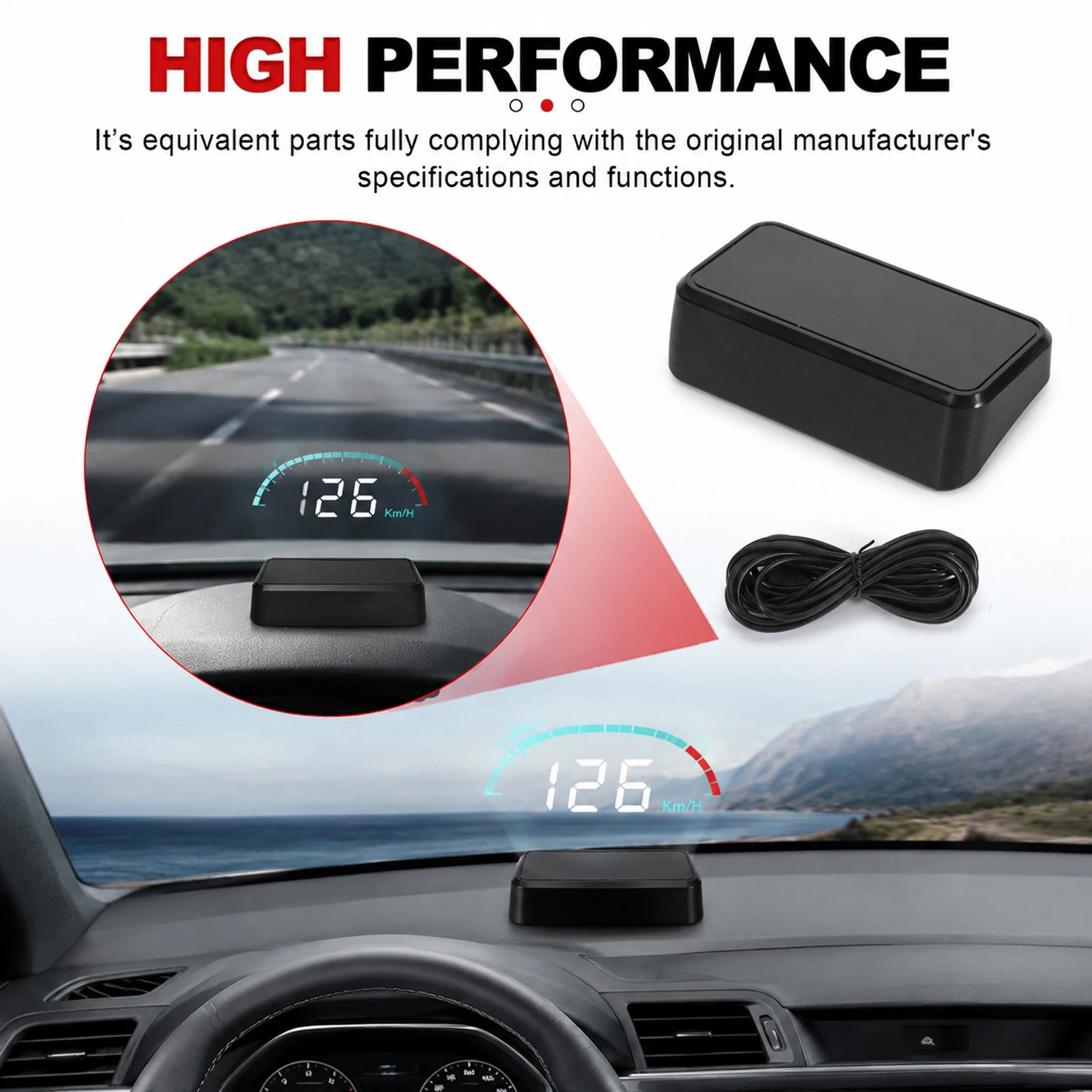 HUD Windshield Projector Car H - Hud Speedometer Digital Universal ulasan dan harga