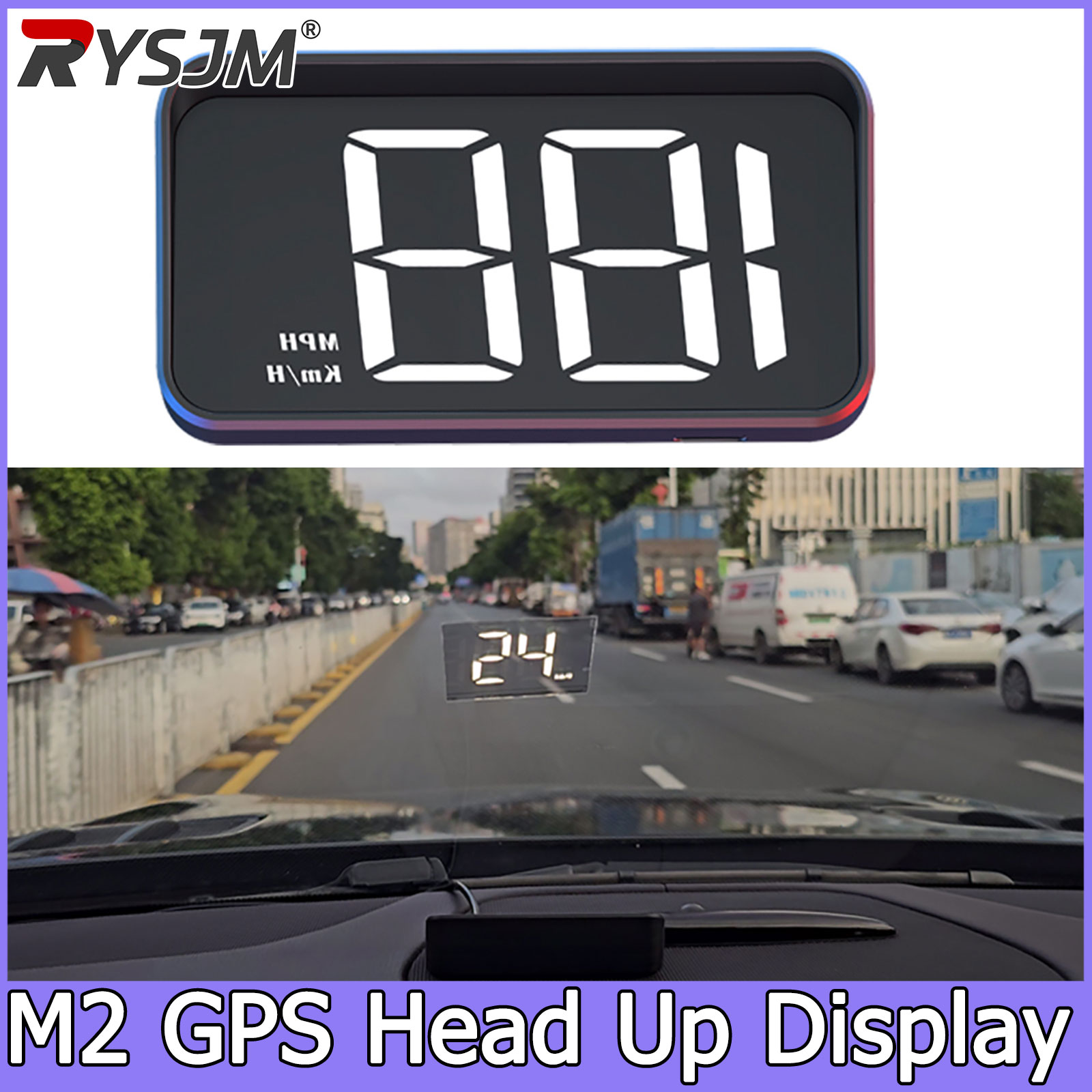 M2 Head Up Display Car GPS Spe - Car Heads Up Display Navigation ulasan dan harga
