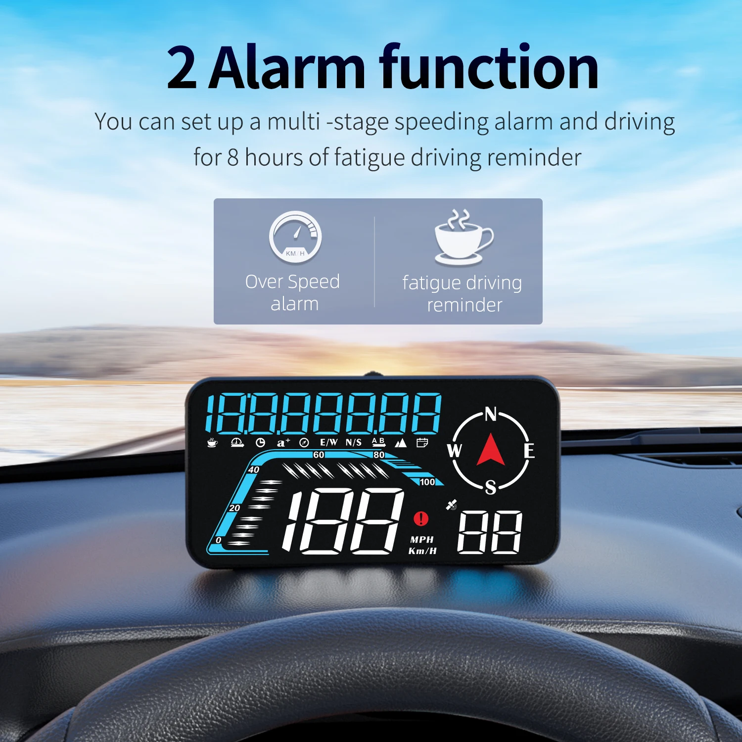 New G12 USB Plug Play GPS Head - Car Hud Head Up Display Gps ulasan dan harga