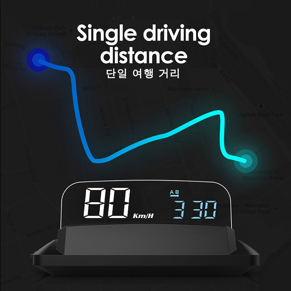 Car GPS Digital Speedometer KM - Car Heads Up Display Navigation ulasan dan harga