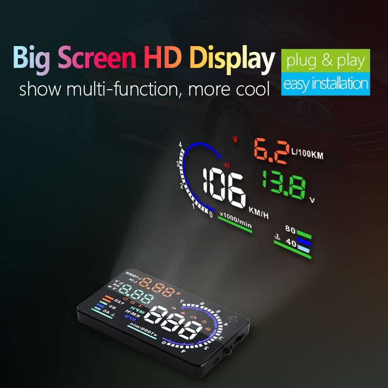 OBD2 HUD Car Head Up Display A - Obd2 Hud Speedometer Projector ulasan dan harga