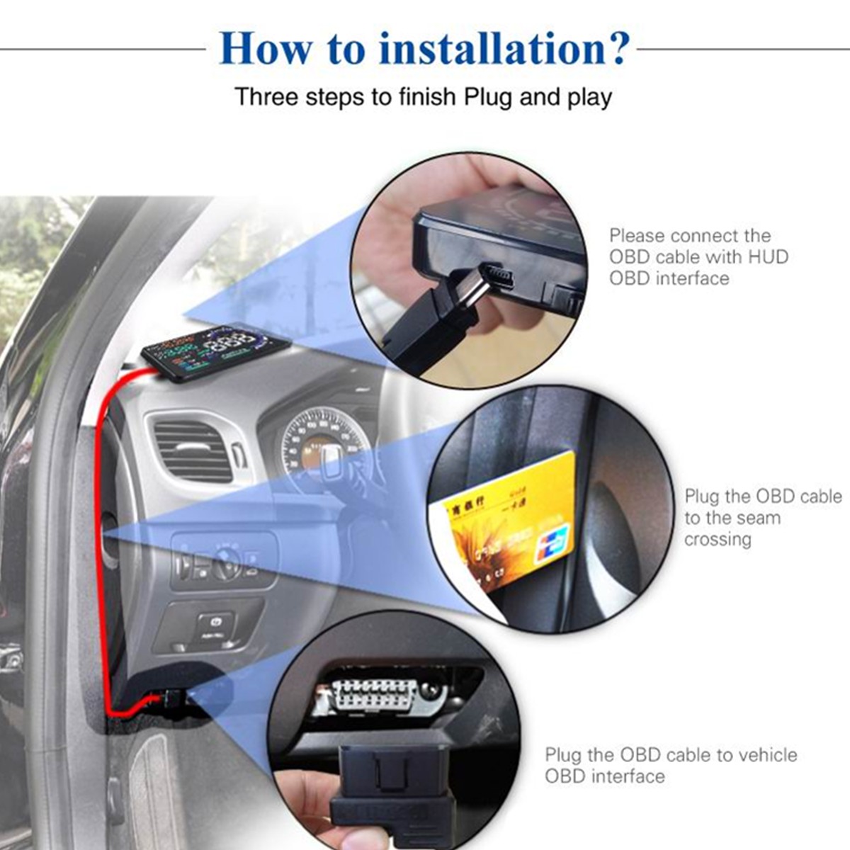 OBD2 HUD Car Head Up Display A - Obd2 Hud Speedometer Projector ulasan dan harga