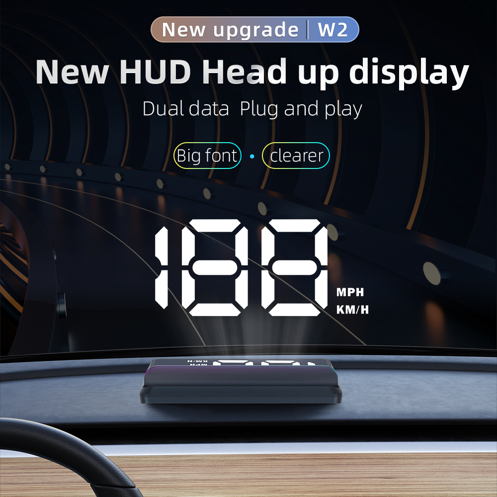 Car Head-Up Display W2 Car HUD - Car Hud Head Up Display Gps ulasan dan harga