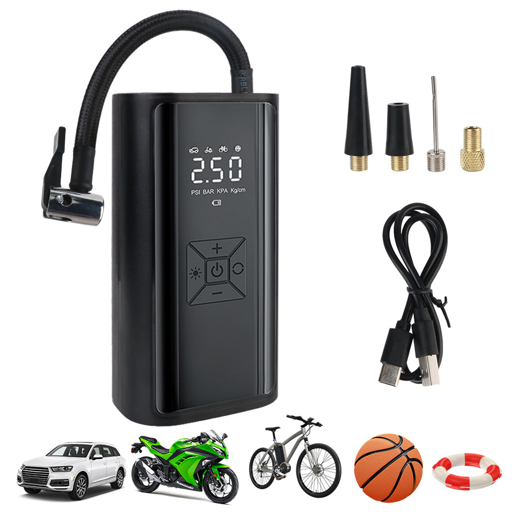 Digital Air Pump With LED Ligh - Hud Display With Tire Pressure ulasan dan harga