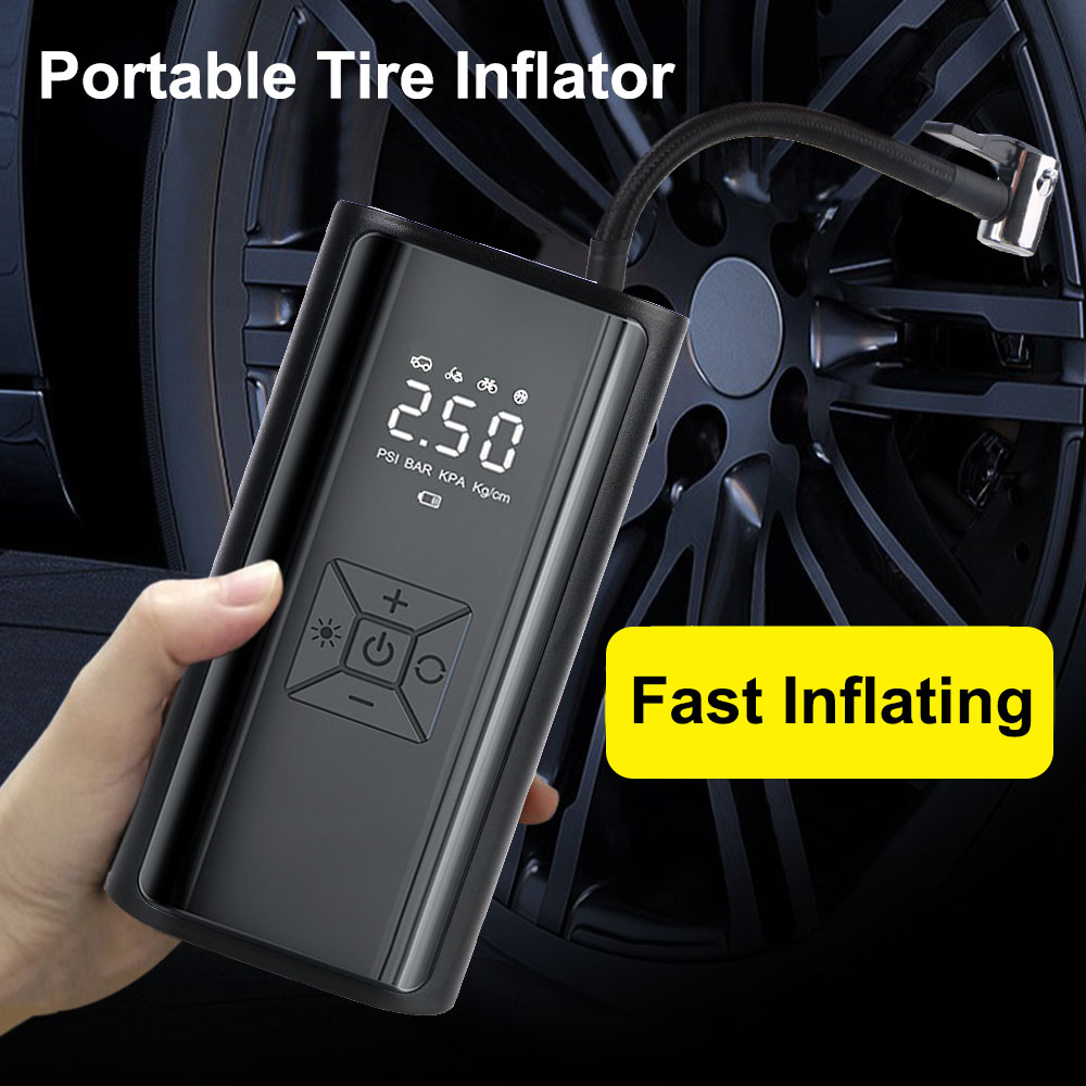 Digital Air Pump With LED Ligh - Hud Display With Tire Pressure ulasan dan harga