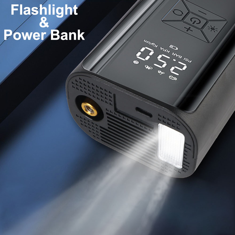 Digital Air Pump With LED Ligh - Hud Display With Tire Pressure ulasan dan harga